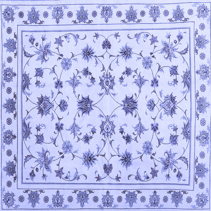 Square Persian Blue Traditional Rug, con1352blu