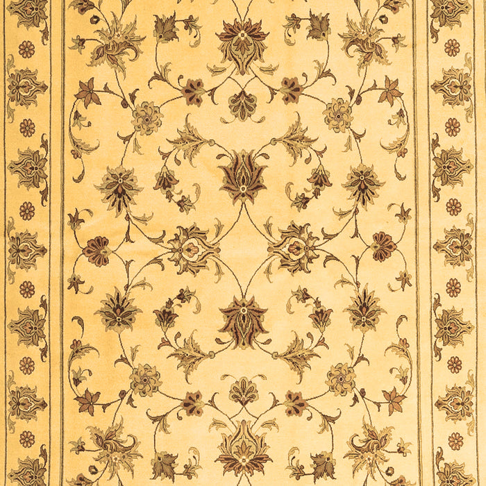 Machine Washable Persian Brown Traditional Rug, wshcon1352brn
