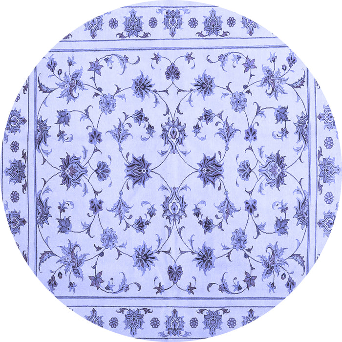 Round Persian Blue Traditional Rug, con1352blu