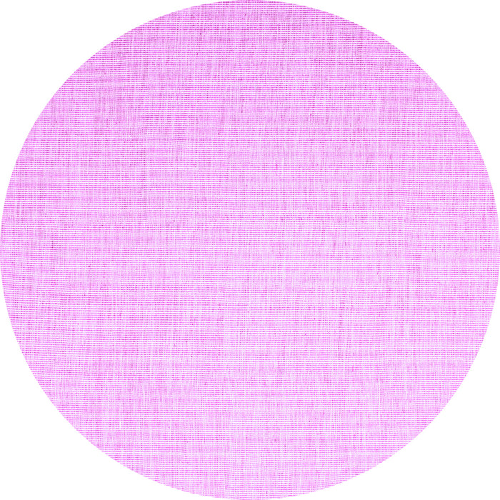 Round Abstract Purple Contemporary Rug, con1353pur