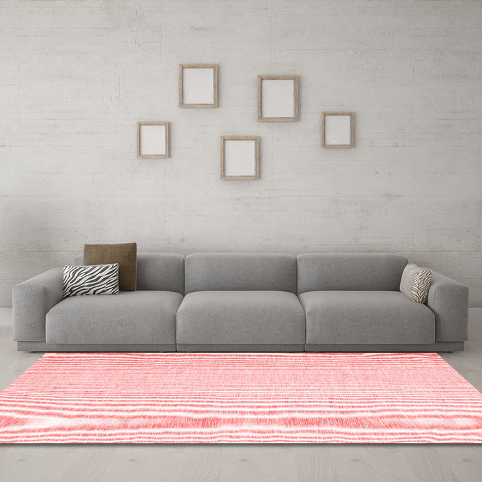 Contemporary Red Washable Rugs