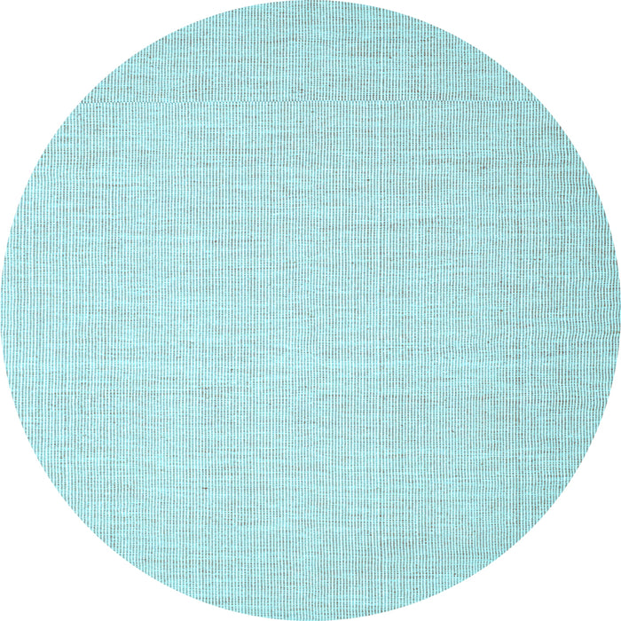 Round Machine Washable Abstract Light Blue Contemporary Rug, wshcon1354lblu