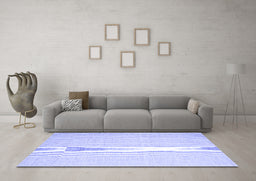 Machine Washable Abstract Blue Contemporary Rug in a Living Room, wshcon1354blu