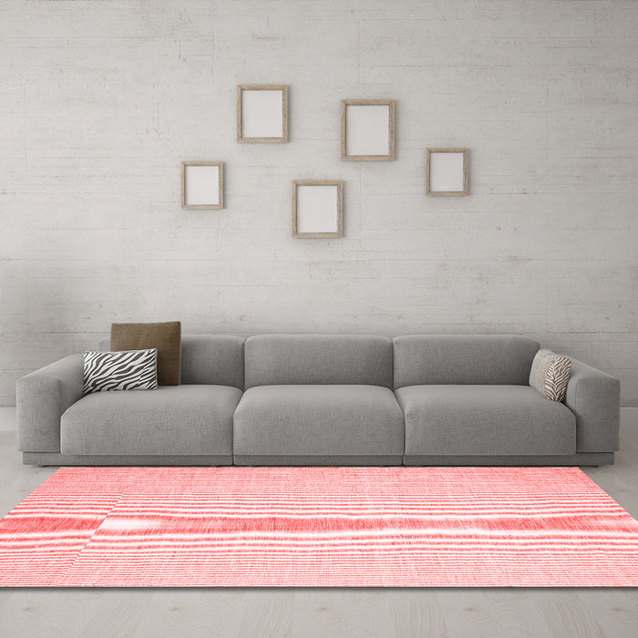 Contemporary Red Washable Rugs