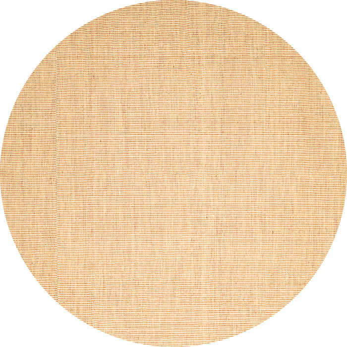 Round Abstract Brown Contemporary Rug, con1354brn