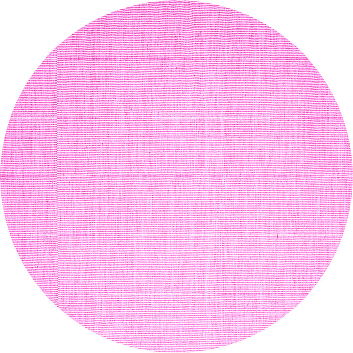 Round Abstract Pink Contemporary Rug, con1354pnk
