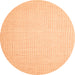 Square Abstract Orange Contemporary Rug, con1354org