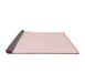 Thickness of Contemporary Pink Modern Rug, con1355