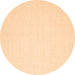 Round Abstract Brown Contemporary Rug, con1355brn