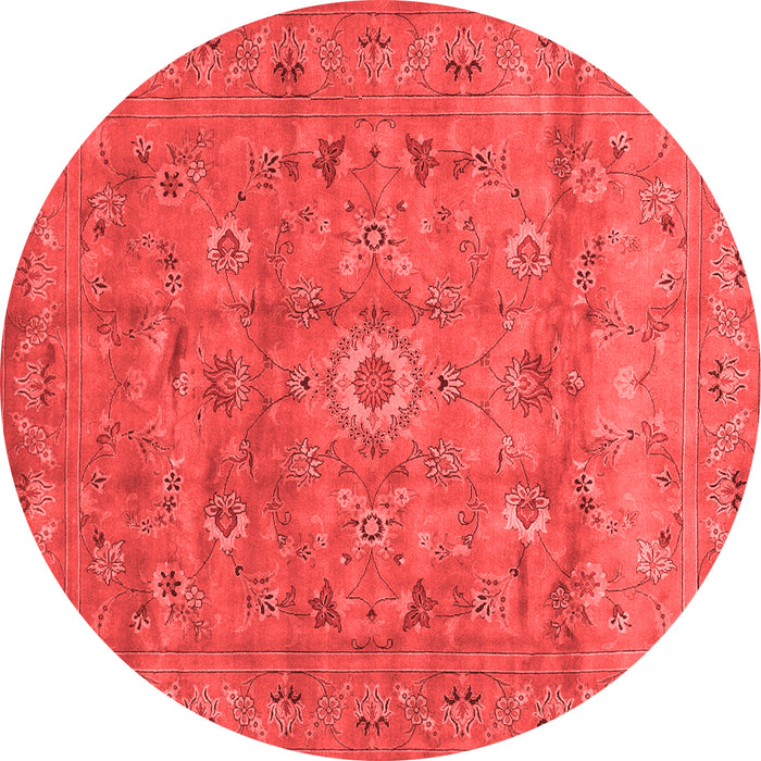 Machine Washable Abstract Red Contemporary Rug, wshcon1356red