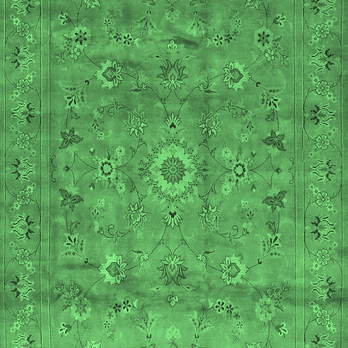 Abstract Emerald Green Contemporary Rug, con1356emgrn