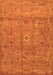 Serging Thickness of Machine Washable Abstract Orange Contemporary Area Rugs, wshcon1356org