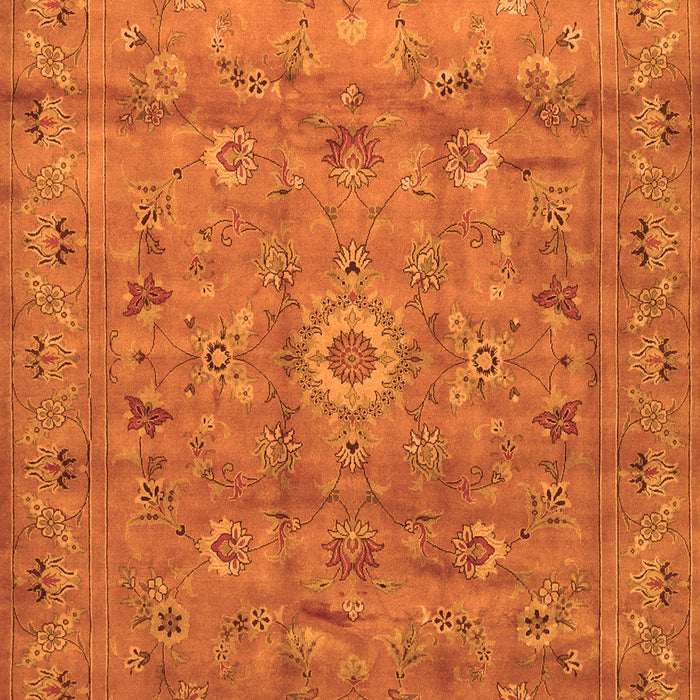 Serging Thickness of Machine Washable Abstract Orange Contemporary Area Rugs, wshcon1356org