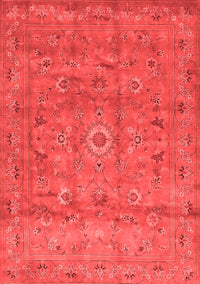 Abstract Red Contemporary Rug, con1356red