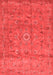 Abstract Red Contemporary Area Rugs