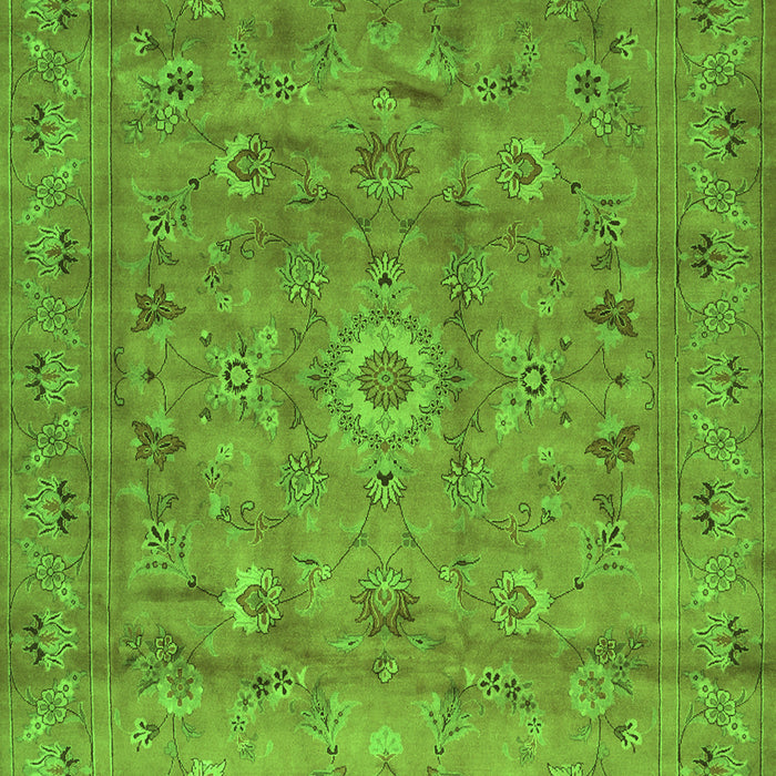 Abstract Green Contemporary Rug, con1356grn