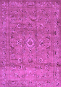 Abstract Purple Contemporary Rug, con1356pur