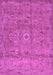 Machine Washable Abstract Purple Contemporary Area Rugs, wshcon1356pur