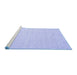 Sideview of Machine Washable Abstract Blue Contemporary Rug, wshcon1357blu