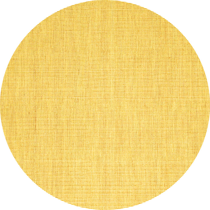Round Abstract Yellow Contemporary Rug, con1357yw
