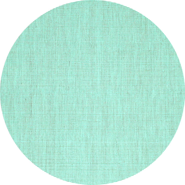 Round Abstract Turquoise Contemporary Rug, con1357turq