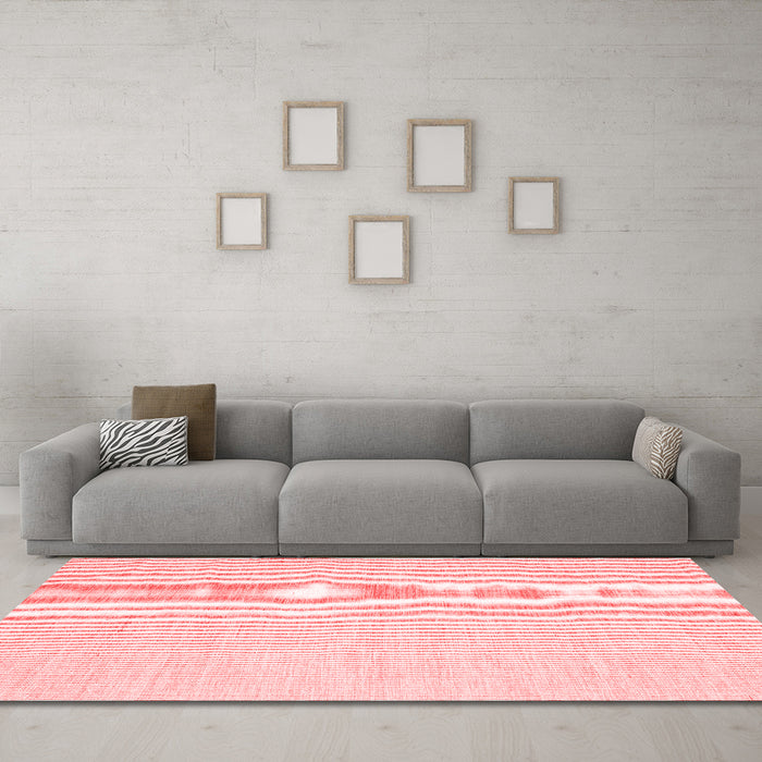 Contemporary Red Washable Rugs