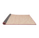 Thickness of Contemporary Light Salmon Rose Pink Modern Rug, con1358