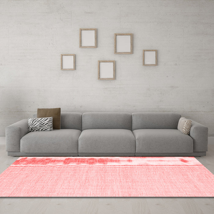 Contemporary Red Washable Rugs