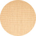 Round Abstract Brown Contemporary Rug, con1358brn