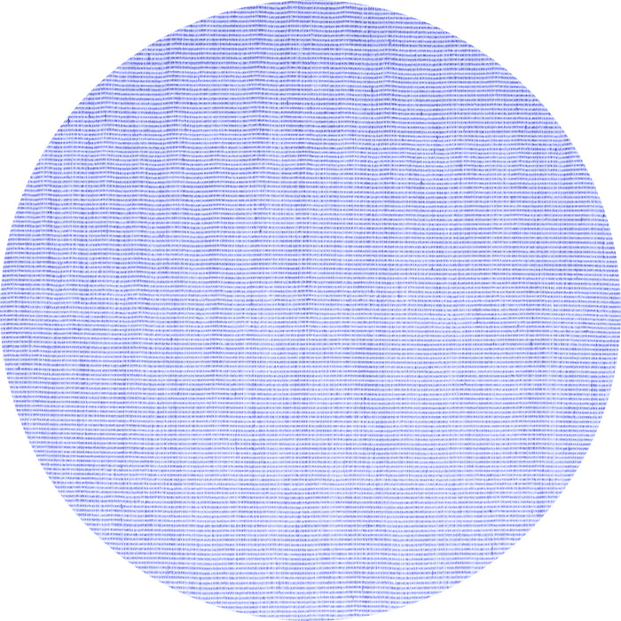 Round Abstract Blue Contemporary Rug, con1358blu