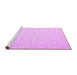 Sideview of Machine Washable Abstract Purple Contemporary Area Rugs, wshcon1358pur