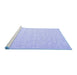 Sideview of Machine Washable Abstract Blue Contemporary Rug, wshcon1358blu