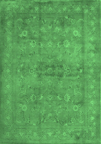 Abstract Emerald Green Contemporary Rug, con1359emgrn