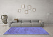 Machine Washable Abstract Blue Contemporary Rug in a Living Room, wshcon1359blu