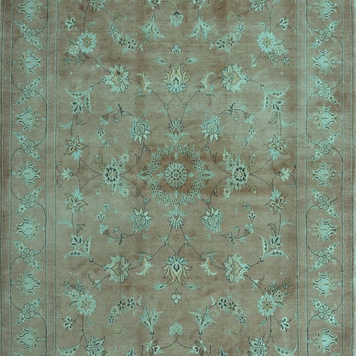 Machine Washable Abstract Light Blue Contemporary Rug, wshcon1359lblu