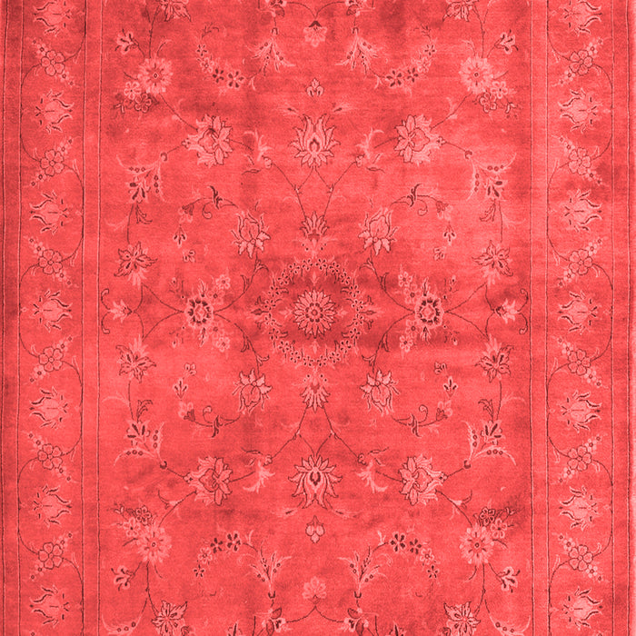 Machine Washable Abstract Red Contemporary Rug, wshcon1359red