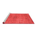 Contemporary Red Washable Rugs