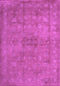 Abstract Purple Contemporary Rug, con1359pur