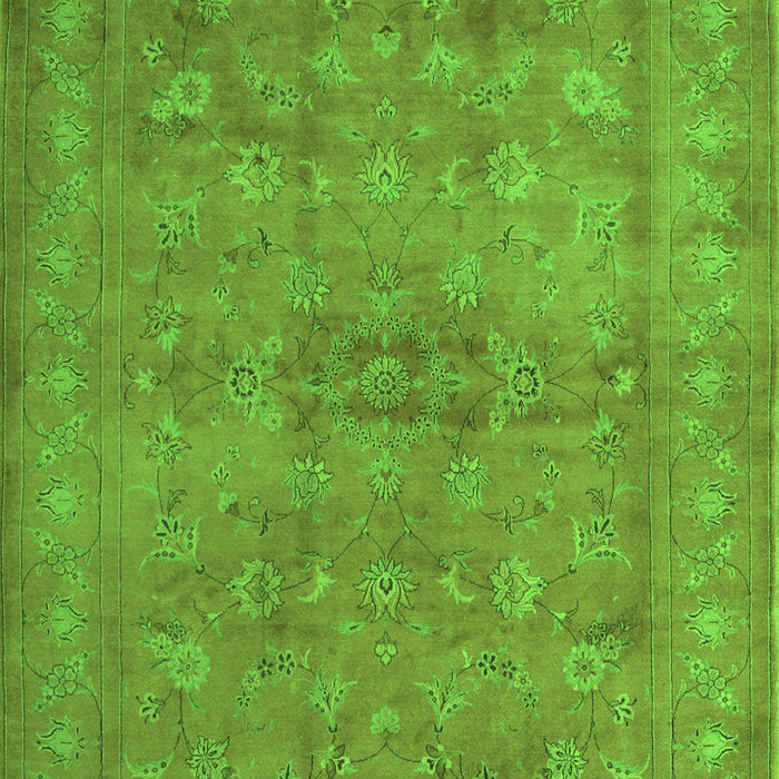 Serging Thickness of Machine Washable Abstract Green Contemporary Area Rugs, wshcon1359grn