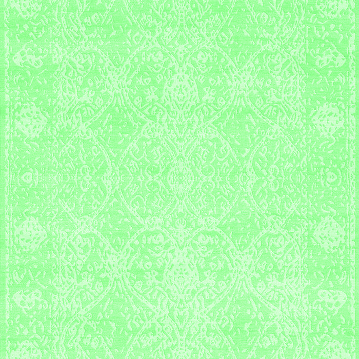 Machine Washable Abstract Emerald Green Contemporary Area Rugs, wshcon135emgrn