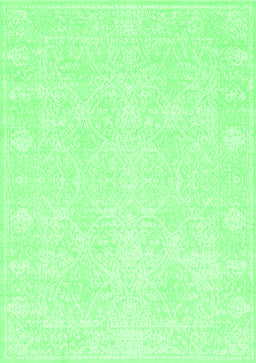 Abstract Emerald Green Contemporary Rug, con135emgrn