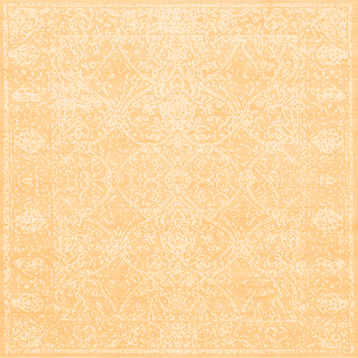 Serging Thickness of Abstract Orange Contemporary Rug, con135org