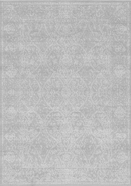 Abstract Gray Contemporary Rug, con135gry