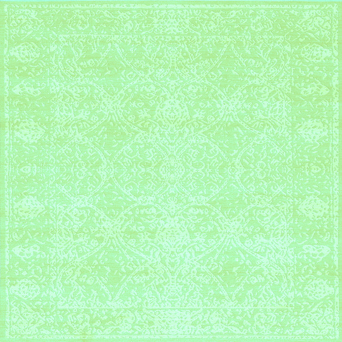 Square Abstract Light Blue Contemporary Rug, con135lblu