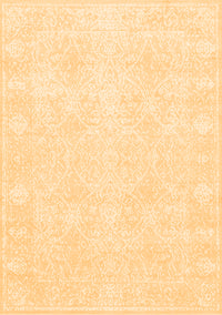 Abstract Orange Contemporary Rug, con135org