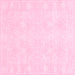 Square Machine Washable Abstract Pink Contemporary Rug, wshcon135pnk