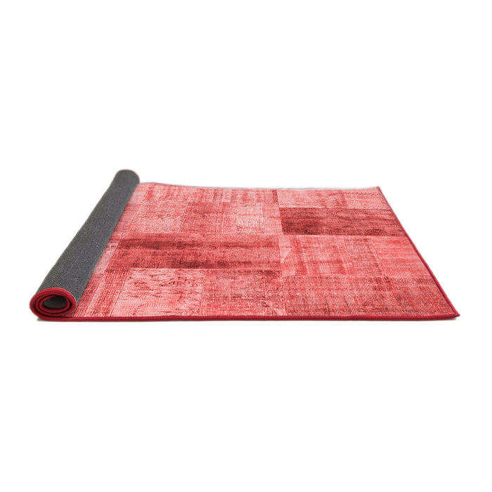 Patchwork Red Transitional Area Rugs