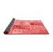 Patchwork Red Transitional Area Rugs