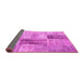 Sideview of Patchwork Pink Transitional Rug, con1360pnk