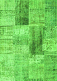 Patchwork Green Transitional Rug, con1360grn